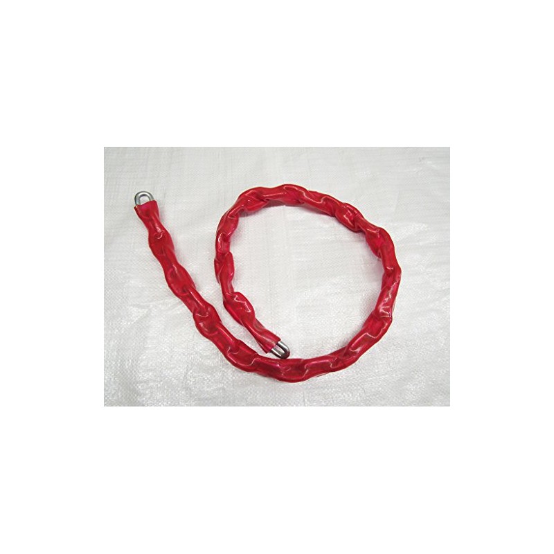 6MM 1.2 Metre Red Sheath Security Chain