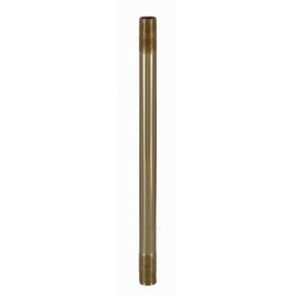 B&P Lamp® 8 Inch Solid Brass 1/8 IP Threaded Rod