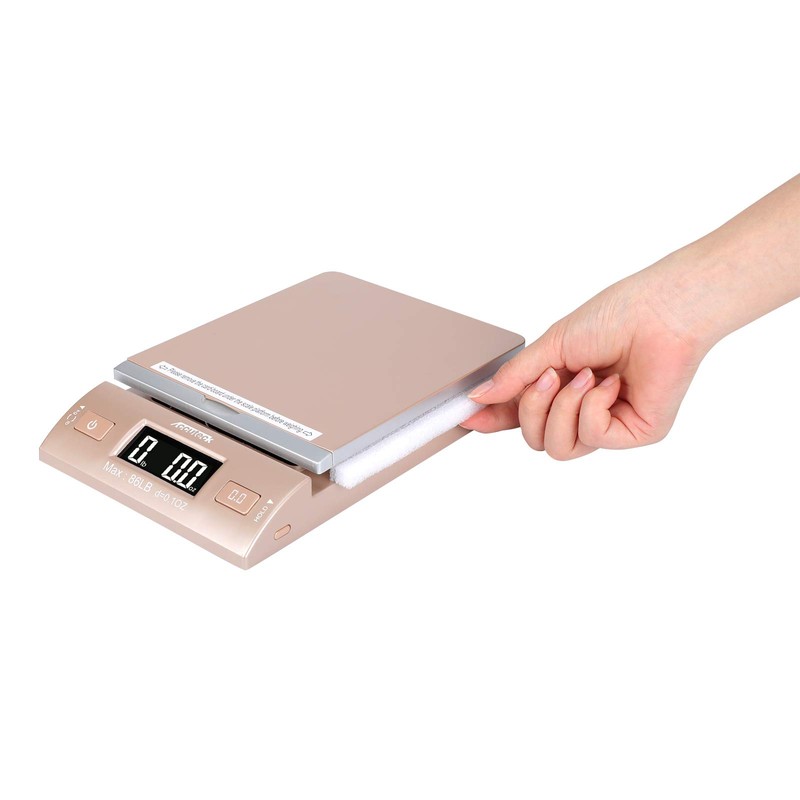 Accuteck Gold 86Lbs Digital Shipping Postal Scale with Batteries and