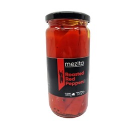 Mezita Roasted Red Peppers İn Brine & Vinegar, 16.9 Oz