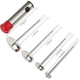 Vegetable Drill Stainless Steel Vegetable Fruit Corer Spiralizer with Anti-Slip Handle Kitchen Gadget