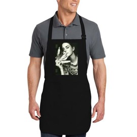Perfect Process Kaya Scodelario - Cotton Cooking Kitchen Apron PFP #GG336195, Black