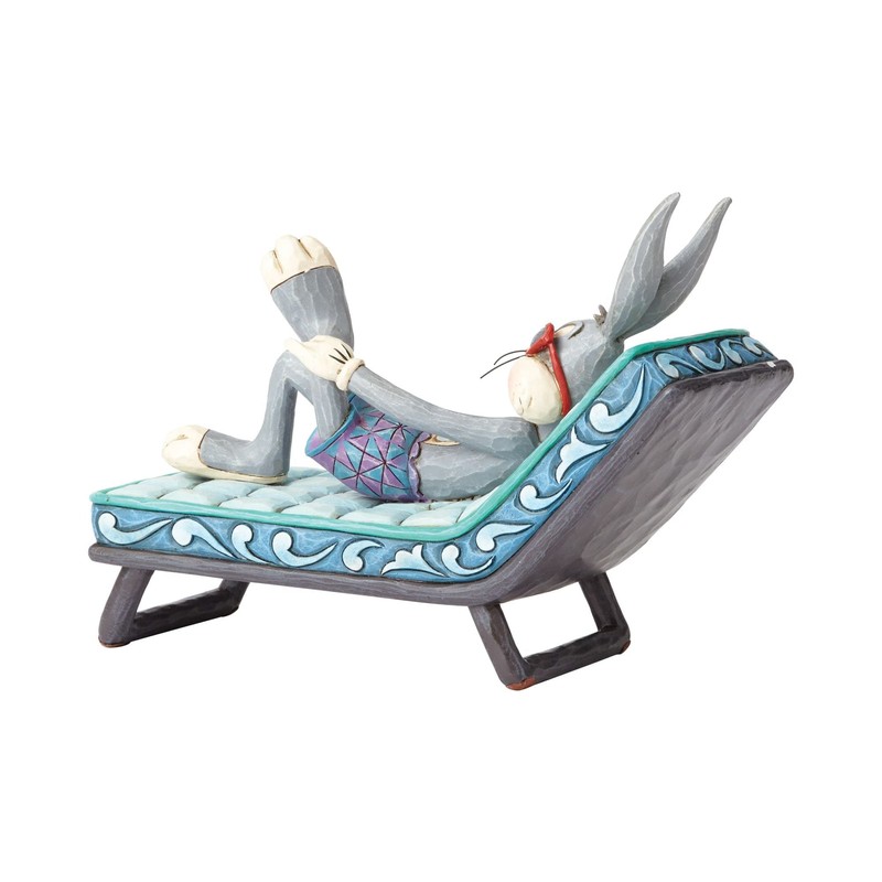 Looney Tunes By Jim Shore Bugs Bunny On Lounger Figurine