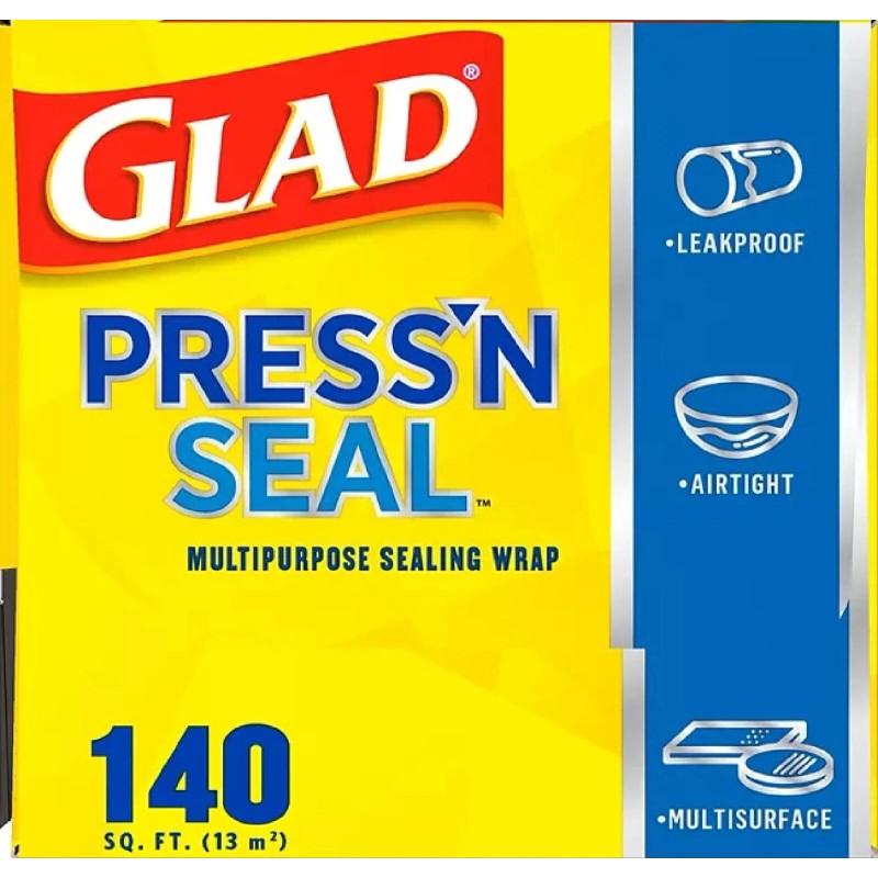 Glad Press'n Seal Plastic Food Wrap 140 sq. ft./roll, 2