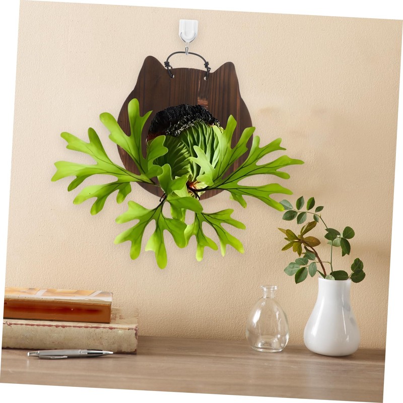CIYODO 1Pc Hanging Plants Board Durable Wooden Wall Planter for