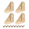 uxcell 4Pcs Angle Corner Brackets 38mm x 38mm, Cold Rolled