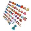 64pcs Lacing Bead Set Wooden Number Fruit Pattern Stringing Beads