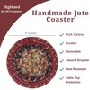Homespice Highland Country Style Rope Coasters Set of 6 -