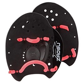 ZAOSU Hand Paddles, Swimming Paddles for Swimmers & Triathletes, Training Tool for Children and Adults, Size: S (Pink)