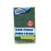 Scrub Sponge, cellulose wipes up mess & scrubber takles grease