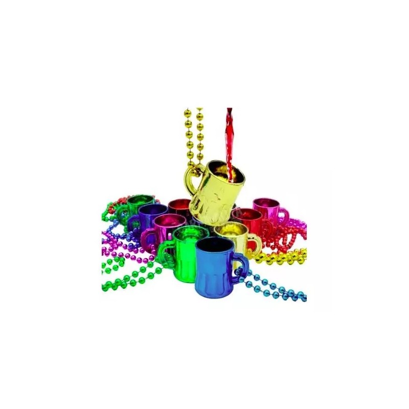 Dasore 60 Collares Tarros Tequilero Shots Vaso Fiesta Metalicos