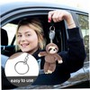Toyvian Sloth Keychain Backpack Pendant Plush Keychain Charm Bag Hanging