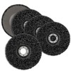 CSD Disc Sanding Disc, 5 Pieces Coarse Cleaning Disc Set, Surface Processing or Paint Removal, Polishing for Drilling, Roller Sanding Disc (125 mm, Black)