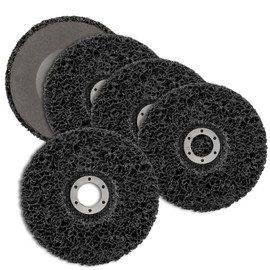 CSD Disc Sanding Disc, 5 Pieces Coarse Cleaning Disc Set, Surface Processing or Paint Removal, Polishing for Drilling, Roller Sanding Disc (125 mm, Black)