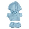 niannyyhouse 15cm stuffed toy clothing Stretch Solid Color Sportswear Hoodie