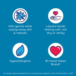 Wet Ones Wet Ones Antibacterial Hand Wipes, Citrus Scent, Wet Wipes, 40 Count Canister