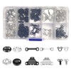 HappyHome Spring Hook, Thin Hook, Snap Button, Sewing Kit, Metal