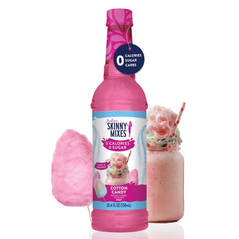 Jordan's Skinny Mixes Sugar Free Syrup, Cotton Candy Flavor, Fruit