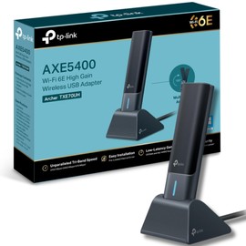 TP-Link AXE5400 Wi-Fi 6E Multi-Angle High Gain Tri-Band Wireless USB 3.0 Adapter, 6 GHz band, Works with Windows 11/10, Flexible & Easy Installation (Archer TXE70UH)
