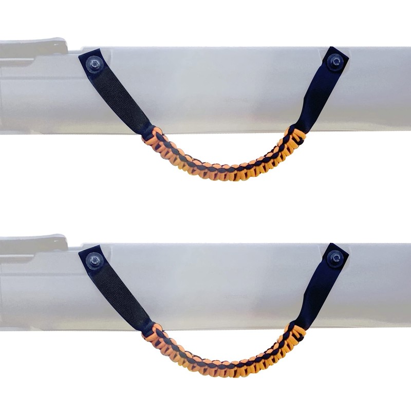 BESTAOO Roll Bar Grab Handles Paracord Grip Handle for Ford