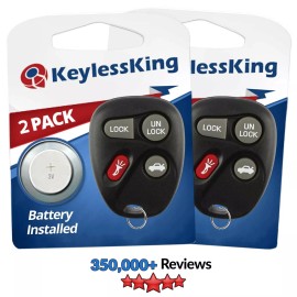 KeylessKing* Fits 2001 2002 2003 2004 2005 Buick Lesabre Keyless Entry Remote Key 10443537 2x