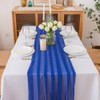 Chuqing Chiffon Table Runner, Royal Blue, 70 cm x 3