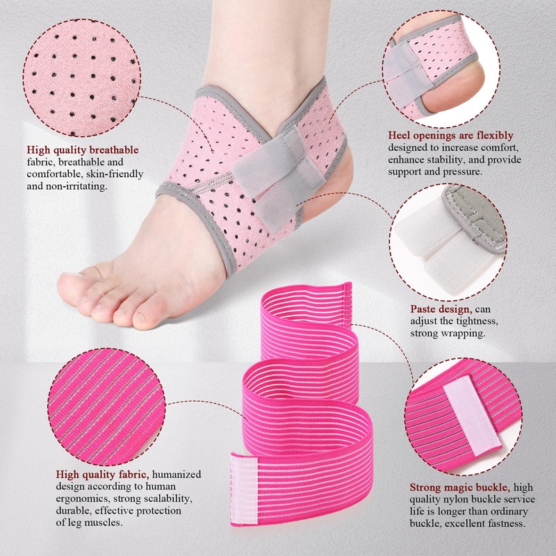 Junkin 2 Pairs Kid's Ankle Support Brace Elastic Ankle Compression
