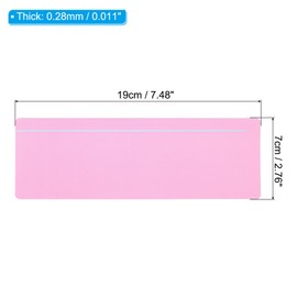PATIKIL Guided Reading Strips, 20pcs Tracking Highlight Colored Overlay Bookmark Reduce Visual Stress Teaching Supplies with Line for Classroom, Pink