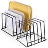 2 Pack 5-Slot Baking Sheet Organizer Rack, Heavy Duty Steel