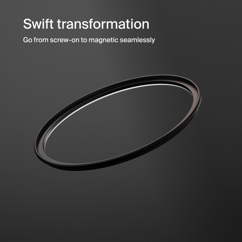 Urth 77mm Magnetic Lens Filter Adapter Ring — Screw-In Adapter