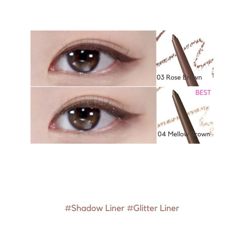 BBIA Last Auto Gel Eyeliner 0.3g, Shade:03 Rose Brown