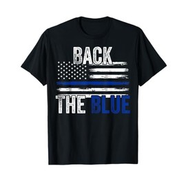 Back The Blue New Police Officers Gift Police Themed Gift T-Shirt
