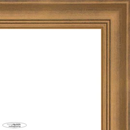Poster Palooza A3 11.7x16.5 Traditional Gold Complete Wood Picture Frame with UV Acrylic Plexiglass, Foam Board Backing & Hardware Included