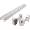 Prime-Line M 6093 32 In., Chrome, Tub and Shower Towel