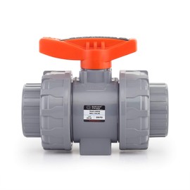 HYDROSEAL Kaplan 1 1/2” CPVC True Union Ball Valve Socket with Full Port, ASTM F1970, EPDM O-Rings and Reversible PTFE Seats (1 1/2'')