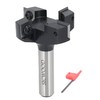 Slab Flattening Router Bit 1/2 Shank, 4-Flute 2" Cutting Dia,