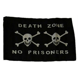 12x18 12"x18" Jolly Roger Pirate Death Zone Sleeve Flag Garden