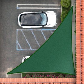 Royal Shade 19' x 24' x 30.6' Green Right Triangle Sun Shade Sail Order to Make RSTAPT14, UPF50+ 95% UV Blockage, 200GSM Commercial Standard Heavy Duty, 3 Years Warranty (We Make Custom Size)