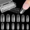 Fingooo Nail Tips, Ultra Thin, 240 Pieces, Long, Clear, Long