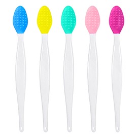 SHENLIU 10Pcs Silicone Pore Brush, Lip Scrubber Exfoliator, Pore Cleaning Brush Nose Scrubber For Blackheads, Facial Scrub Brushes Deep Pores Cleaning Massager For Lips Care Beauty