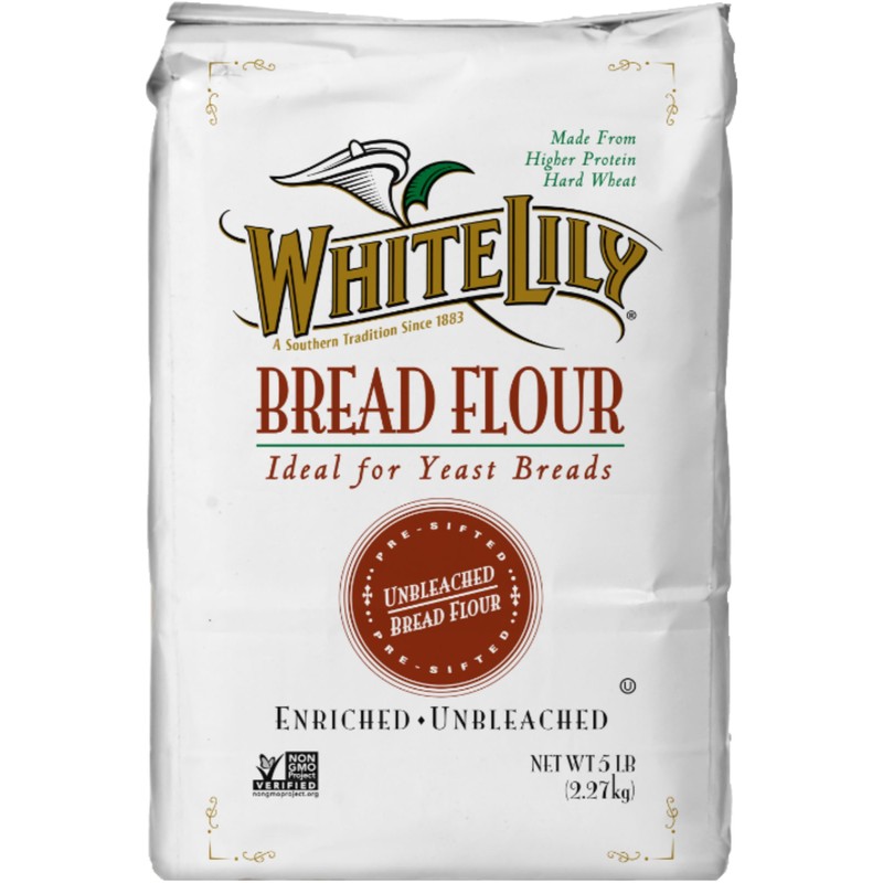 White Lily Bread Flour, 5 lb Bag (Pack of 2)
