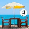 Cisolen Parasol Holder Balcony Railing Clamp Parasol Balcony Railing Umbrella