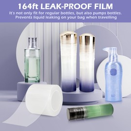 Bottle Covers for Traveling, Travel Essentials,164ft Leak Proof wrap for All Bottle, Travel Size Toiletries, Cruise Ship Essentials,Airplane Travel Essential for Women Man,Travel Accessories Must Have