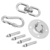 Stainless Steel Hammock/Swing Hanging Kit Ceiling Mounting Plate Snap Hook