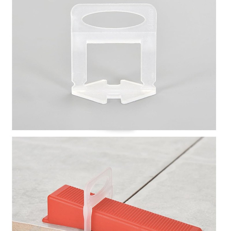 Aisamco 300 Pcs Tile Leveling Clips,Tile Spacers 1.5mm,Clips for Tile