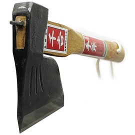Senkichi Horse Shape Hand Axe with Steel Double-edged Width 5.3 x Height 13.2 x Depth 1.0 inches (135 x 335 x 25 mm)