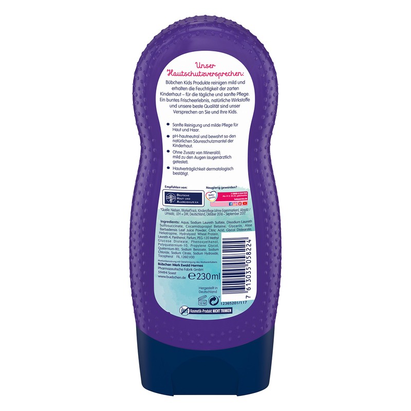 Bübchen Kids Shampoo, Shower Gel and Conditioner 3-in-1 Sea Magic