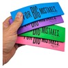 Huge 6.75" 'for Big Mistakes.' Colorful Rubber Pencil Erasers. Rectangular