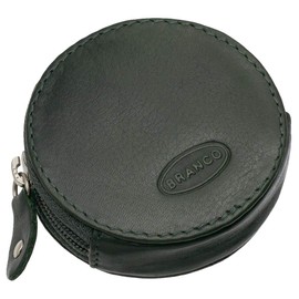 Leather Coin Purse Mini Men's Women's Purse Party Purse Mini Purse 111 Cowhide Diameter 6.5 cm Various Colours Black, Brown, Natural, Blue Royal Blue, Red, Green, Green