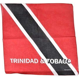 SUNRIBE Trinidad and Tobago Flag Bandana – 100% Cotton Red White Black Caribbean Head Wrap – Trini Bandana for Carnival, J’ouvert, Festival, Cultural Events, Travel & Everyday Wear – Unisex